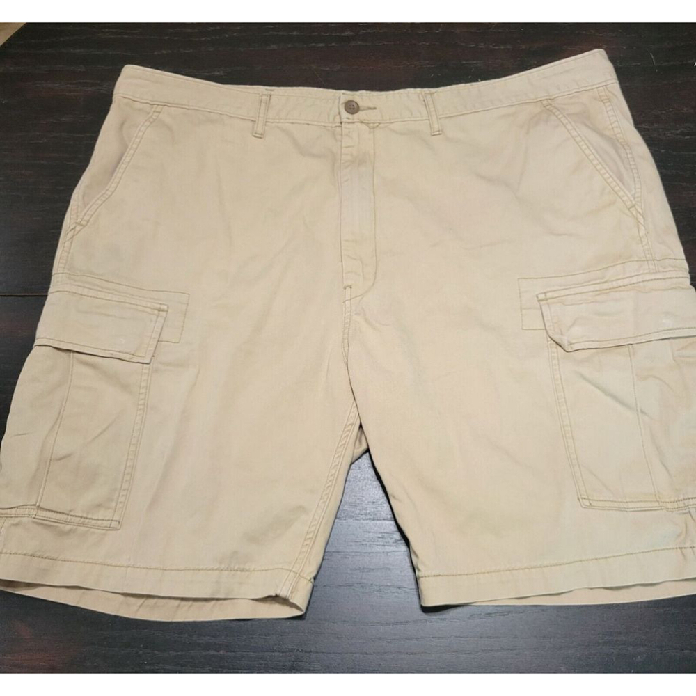 Signature Gold by Levi Strauss Cargo Shorts 44" Men's Khaki Stretch
